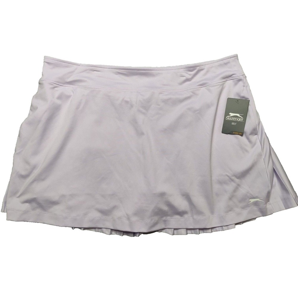 Slazenger Tech Women Size 2XL Pleated Purple Amethyst 16" Golf Skort NEW